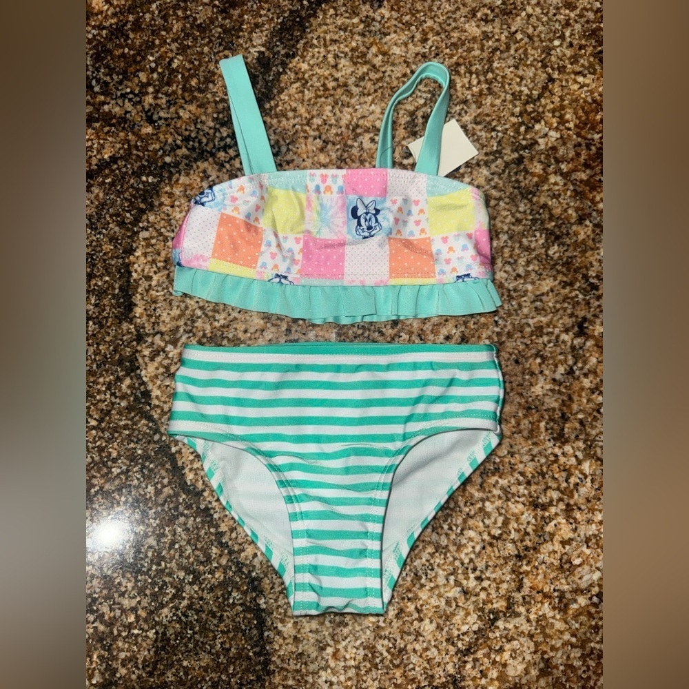 Cat & Jack Multicolor Patchwork Bikini - Picture 2 of 5